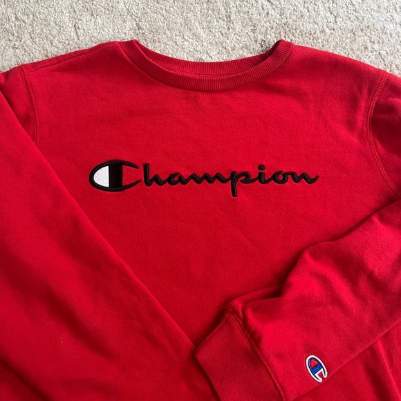 Vintage Champion Red Crewneck - Picture 1 of 4